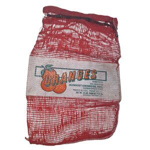 Oranges Sunkist Growers Bag Mesh Red Citrus Sherman Oaks California USA 10 lbs